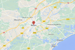 Map Béziers et environs