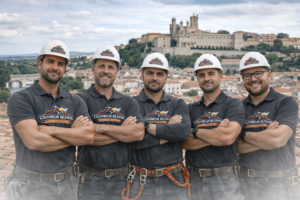 équipe couvreurs béziers