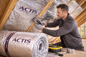 Isolation de toiture avec de l'Actis