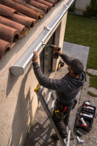 Installation de gouttière